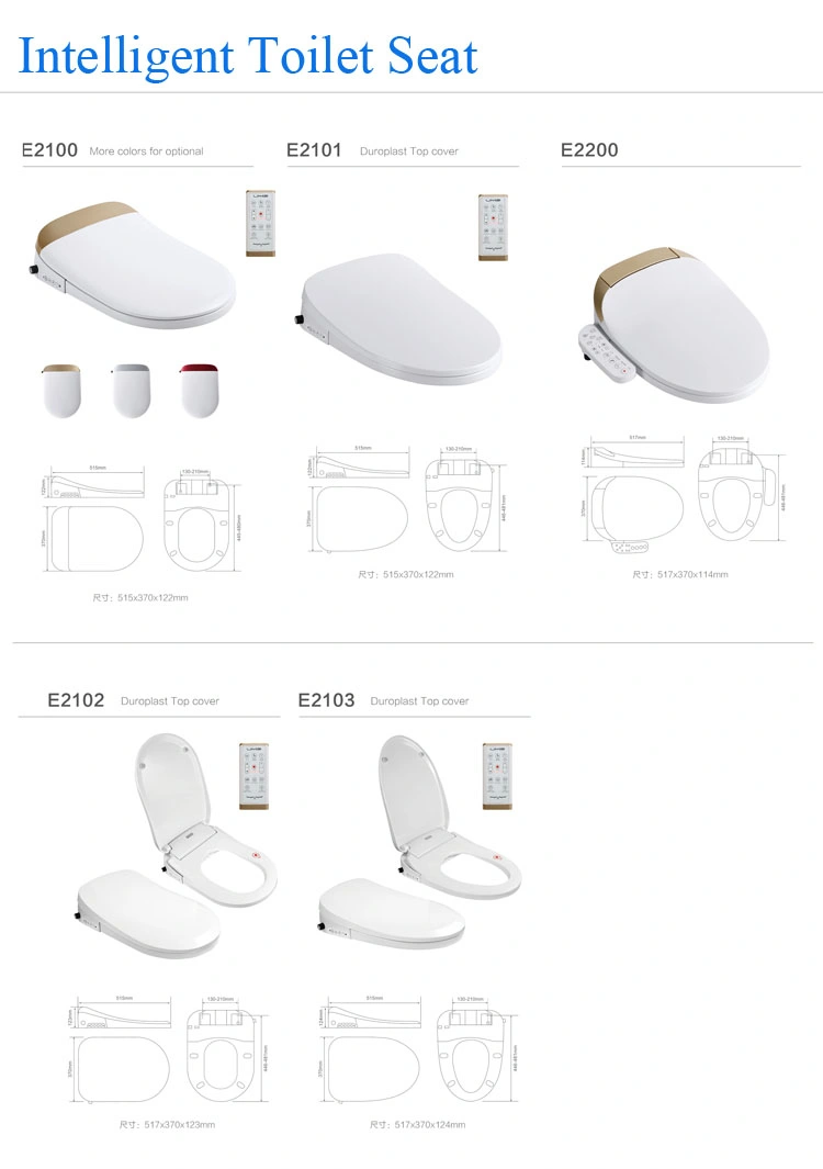 Duroplast Cover Fashion Design Smart Heated Electric Toilet Seat